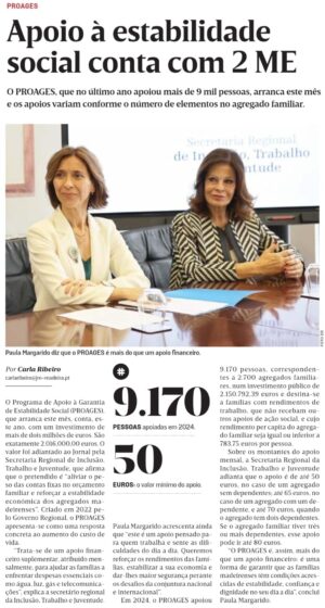 PROAGES perto de “arrancar”